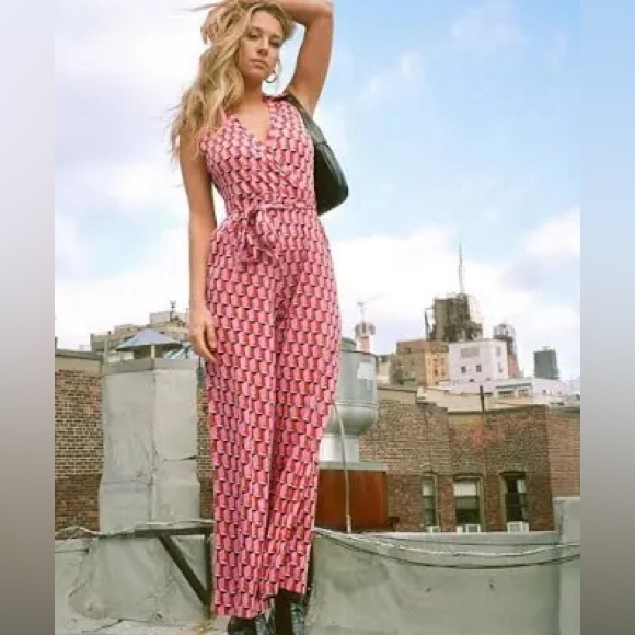 NWOT DVF geometric jumpsuit - Picture 3 of 12